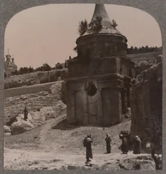 O túmulo de Absalão no vale de Josafá, c1900