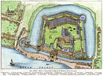 A torre, Londres, século XIX