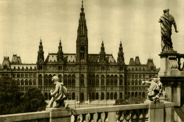 A Câmara Municipal, Viena, Áustria, c1935.