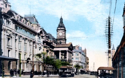 A nova extensão da Prefeitura, Melbourne, Austrália, 1912