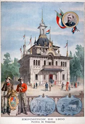 O pavilhão do Transvaal na Exposição Universal de 1900, Paris, 1900