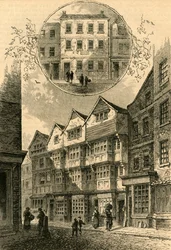 The Trumpet, depois o Duque de York, Shire Lane, 1778. Elias Ashmoles House, 1897.