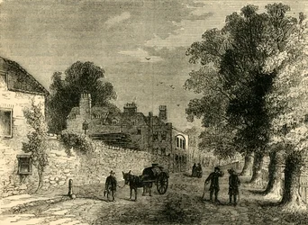 O balão superior, por volta de 1800, c1876.