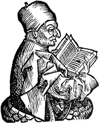 O Venerável Bede c673-735, teólogo anglo-saxão, estudioso e historiador, 1493