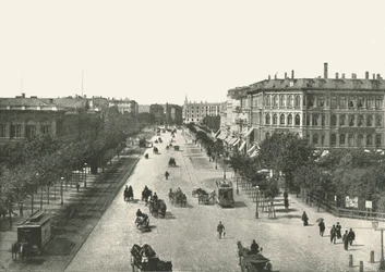 The Vesterbrogade, Copenhague, Dinamarca, 1895.