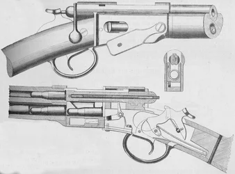 O rifle da revista Vetterli, 1884