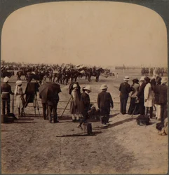 O vice-rei Lord Curzon e Lord Kitchener na Great Durbar Review, Delhi, Índia, 1903