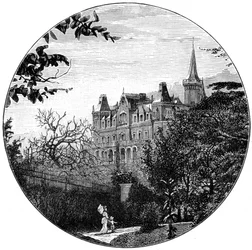 O Villa Clara, Baveno, Lago Maggiore, norte da Itália, 1900