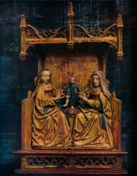 A Virgem e Santa Ana Ensinando o Salvador Infantil a Andar, c1470