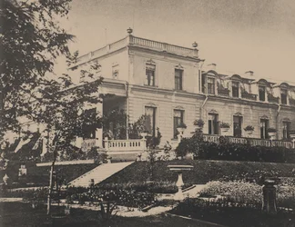 A propriedade Volyshovo perto de Pskov, em 1900