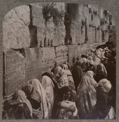 O Lugar das Lamentações dos Judeus, Jerusalém, c1900