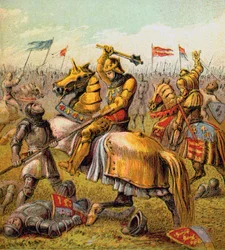 A guerra das rosas, 1455-1485, c1850
