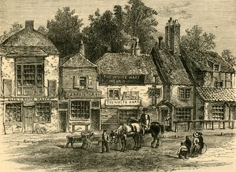 O cervo branco, Knightsbridge, 1820, c1876.