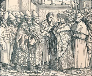 A Federação Russa Branca com o Imperador Max, c1507, 1907