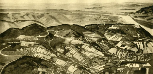 A estrada Wienerwald, Viena, Áustria, c1935.