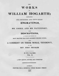 Os trabalhos de William Hogarth, Vol II, 1827.