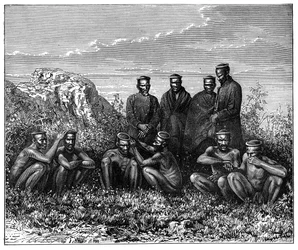 Zulu, África do Sul, c1890