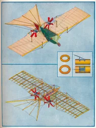 O avião proposto por Henson em sua patente de 1842, c1936 c1937