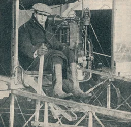 O avião que fez o primeiro voo de uma milha circular na Grã-Bretanha, c1909 c1937