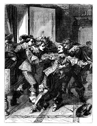 O assassinato do duque de Buckingham, c. 1902