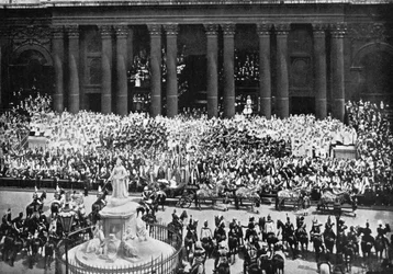 A cerimônia de ação de graças na Catedral de São Paulo, Londres, 22 de junho de 1897