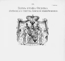 O brasão de armas da Casa Orlov