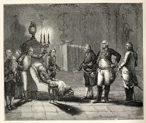 A morte de Frederick II a 17 de Agosto de 1786.