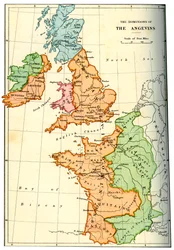 Os domínios dos Angevins, 1892