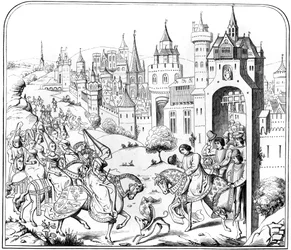 A entrada da rainha Isabel em Paris, século 1549