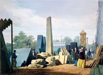 O exterior, Grande Exposição, Hyde Park, Londres, 1851 1854