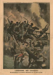 O heroísmo dos cossacos, 1915.