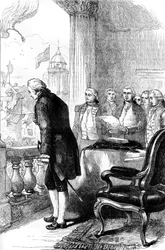 A instalação de George Washington como Presidente dos Estados Unidos, 1789 c1880