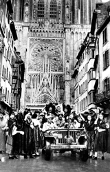 A libertação de Estrasburgo, França, novembro de 1944