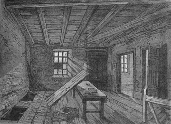 O loft usado pelos conspiradores da Cato Street, Londres, 1820 1878
