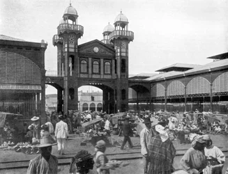 O mercado, Porto Príncipe, Haiti, 1926