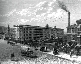 O moinho em Saltaire, c1880