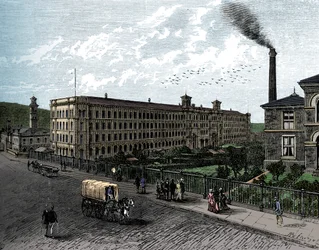 O moinho em Saltaire, c1880