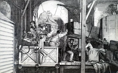 A mudança de carga.