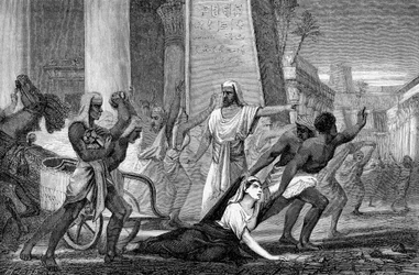O assassinato de Hipátia, matemática e filósofa neoplatónica, 415, meados do século XIX