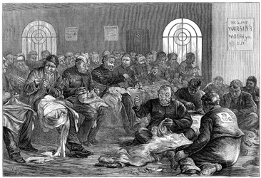 A sala de agulhas, Prisão de Clerkenwell, Londres, 1874