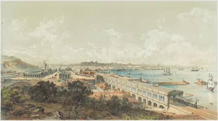 A abertura da ferrovia estatal de Ljubljana para Trieste em 27 de julho de 1857.
