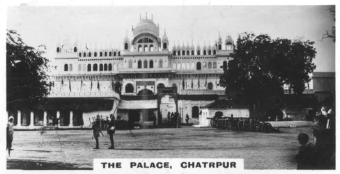 O palácio de Chattarpur, Índia, c1925