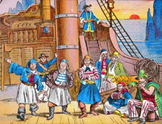 Os piratas em casa, c1905.