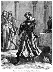 A fúria do rei João 1167-1216 após a assinatura da Magna Carta c1215
