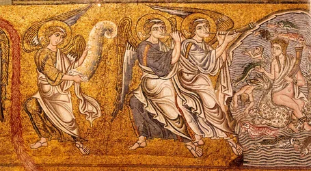 O mar desistiu de seus mortos O Juízo Final, Detalhe, século XII