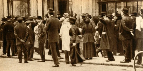 O naufrágio do Lusitania, maio de 1915, 1933.