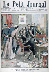 O suicídio do senhor Rosano, ministro italiano das Finanças, Nápoles, 1903