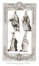 A então atual família real Publicado em 9 de maio de 1795 por Alexander Hogg