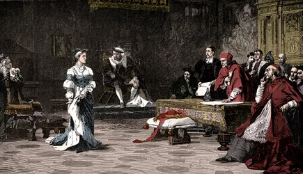 O julgamento da rainha Catarina, 1529 1905.