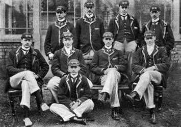 A equipe vencedora da regata de Oxford, 1896 1937